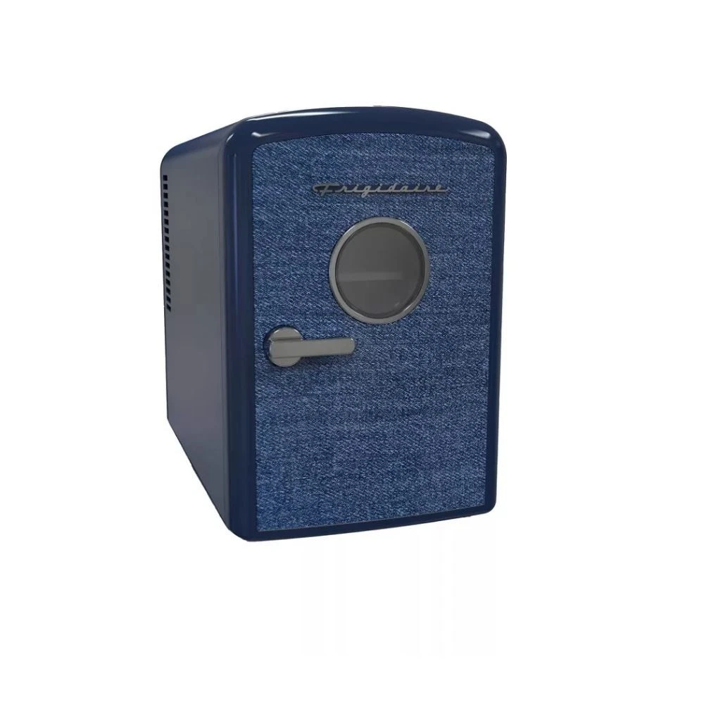 Frigidaire 9 Can Denim Retro Beverage Portable Min